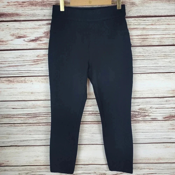 Spanx Small The Perfect Pant High Rise Black Ponte Stretch 4-Pocket Ankle Pant - Picture 2 of 12